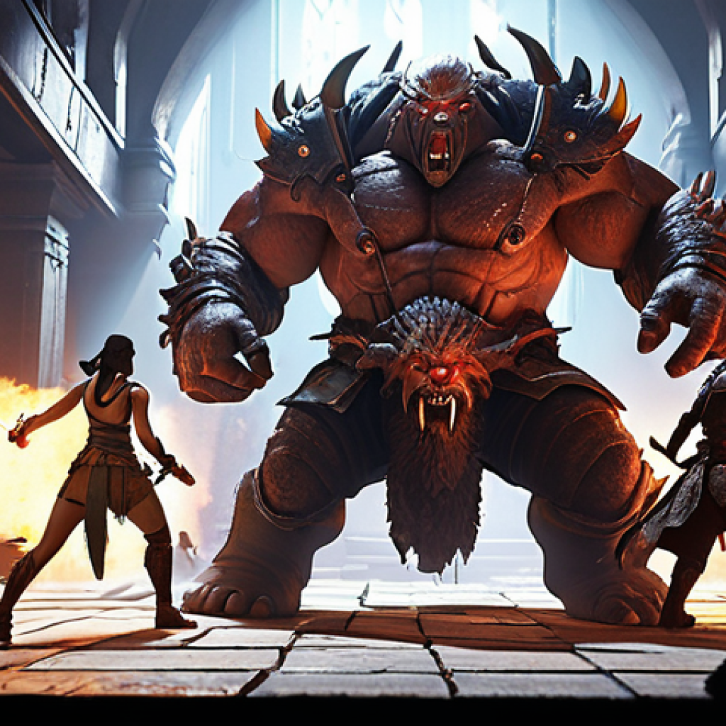 **

"A dynamic action shot of NIKKE characters engaged in a raid battle against a colossal, intimidating boss. Emphasize teamwork, strategy, and visually stunning special effects. Include UI elements reminiscent of the game, like health bars and ability cooldowns. The scene should evoke a sense of urgency and excitement."

**