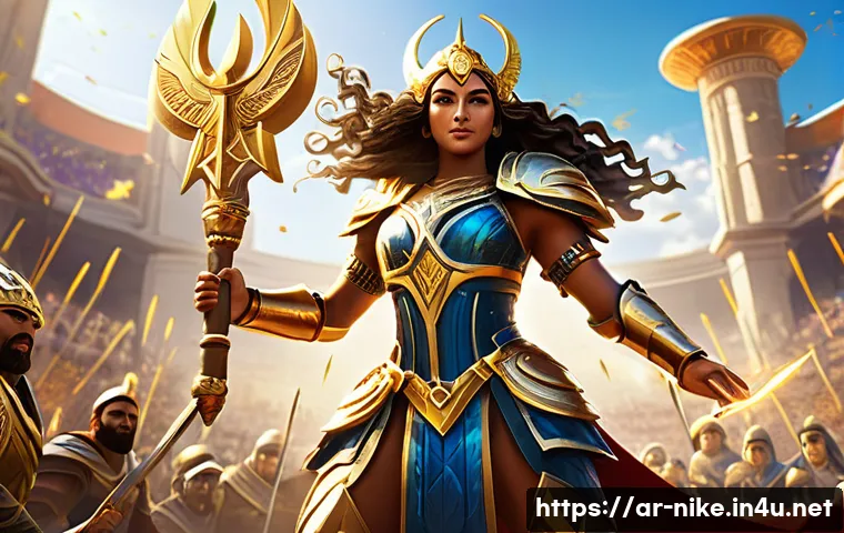 승리의여신 니케 공식 팬 활동 일정 - A vibrant digital illustration showcasing the "Victory Heroes Challenge" competitive event in the ga...