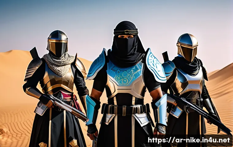 승리의여신 니케 유료 콘텐츠 리뷰 - A dynamic team battle scene in a futuristic fantasy game inspired by 승리의여신:니케, featuring diverse cha...