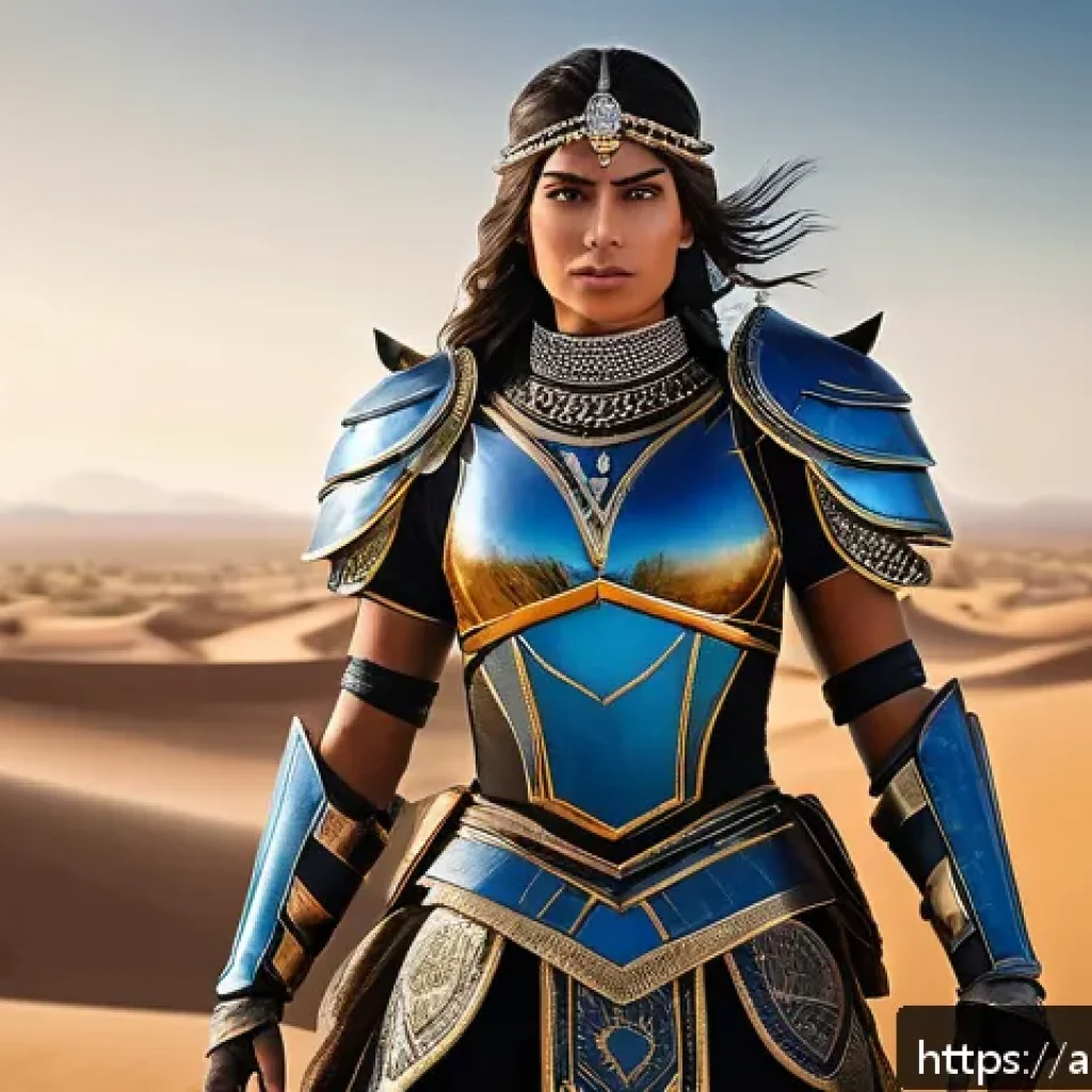 승리의여신 니케 신규 메타 분석 - A dynamic battle scene featuring Nikeh, a female warrior clad in elegant, form-fitting magical armor...